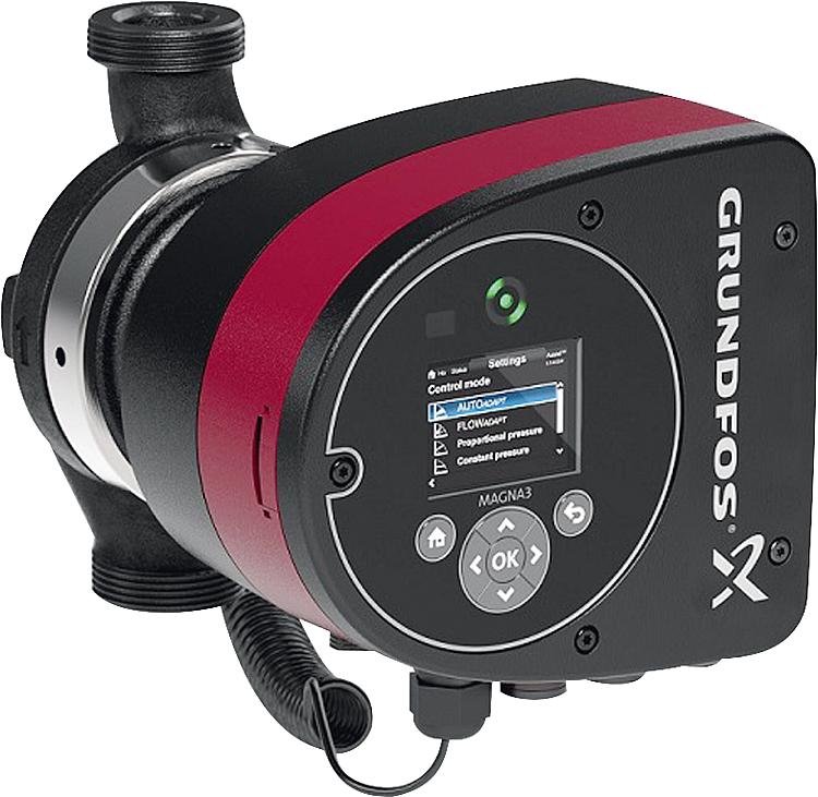 Umwälzpumpe Grundfos Magna 3 32-60, DN32(11/4"), PN10, 230V, Baulänge 180mm