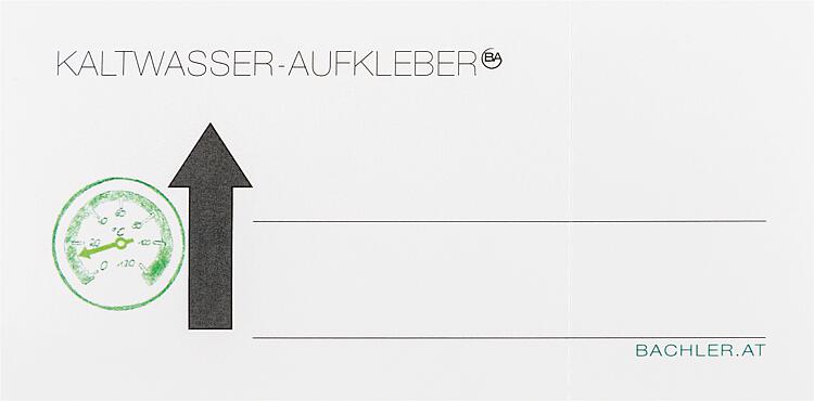Hinweisplakette Kaltwasser, 100 x 50 mm, 25 Stück Hinweisplakette Kaltwasser, 100 x 50 mm, 25 Stück