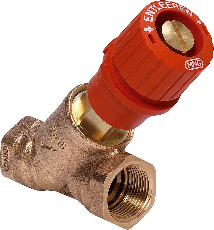 Strangregulierventil Honeywell Kombi-3-Plus, V5000 DN10(3/8")IG, rot Strangregulierventil Honeywell Kombi-3-Plus, V5000 DN10(3/8")IG, rot