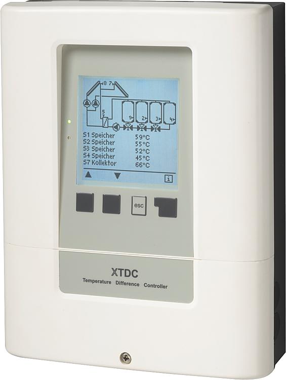 Temperatur-Differenz-Controller XTDC (V2), 8 Sensoreingänge Temperatur-Differenz-Controller XTDC (V2), 8 Sensoreingänge