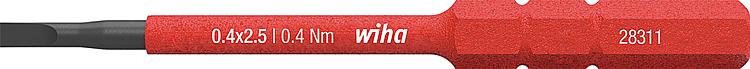 VDE-slimBit Wiha® Schlitz 2,5x0,4mm