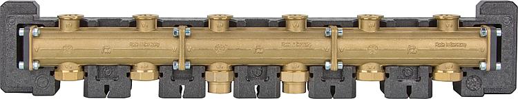 Modulverteiler DN25(1") 3-fach, bis zu 5 Heizkreise anschließbar Modulverteiler DN25(1") 3-fach, bis zu 5 Heizkreise anschließbar