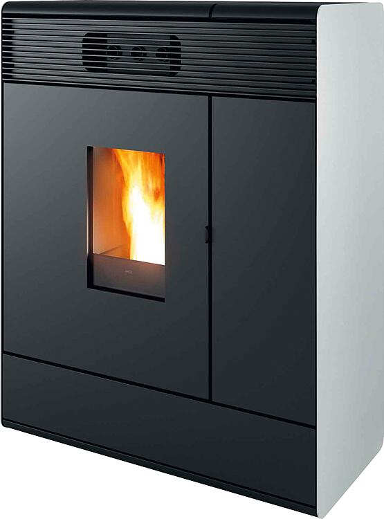 Pelletofen MCZ Aki Hydromatic 18 R, Grundgerät mit Verkleidung Weiß Metall , 17,7 KW Pelletofen MCZ Aki Hydromatic 18 R, Grundgerät mit Verkleidung Weiß Metall , 17,7 KW