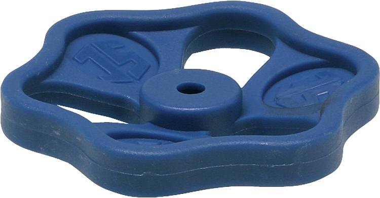 Handrad blau Polyamid 50 x 6 für Blue-tec Ventile 1/2" Handrad blau Polyamid 50 x 6 für Blue-tec Ventile 1/2"