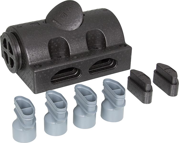 Luftverteiler Set 2x2 Systemkanal, RR75inkl. Übergangs- adapter, Typ: LV-SYK-2x2 Luftverteiler Set 2x2 Systemkanal, RR75inkl. Übergangs- adapter, Typ: LV-SYK-2x2