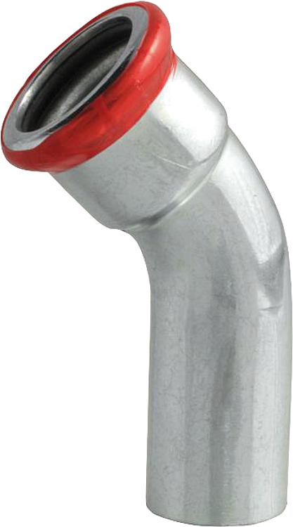 C-Stahl Pressfitting M-Kontur Bogen 45 (i/a) 18 mm C-Stahl Pressfitting M-Kontur Bogen 45 (i/a) 18 mm