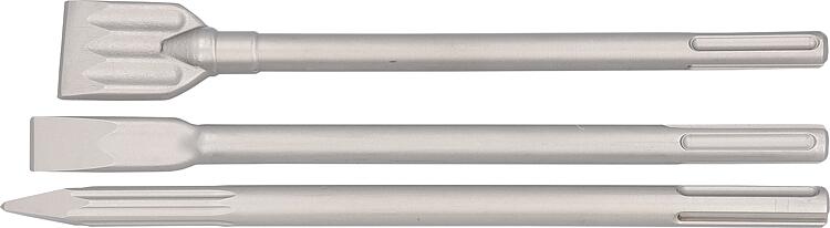 Meißel-Set HELLER ENDURO selbstschärfend SDS-Max 3-teilig Spitz-/Flach- und Spatmeißel