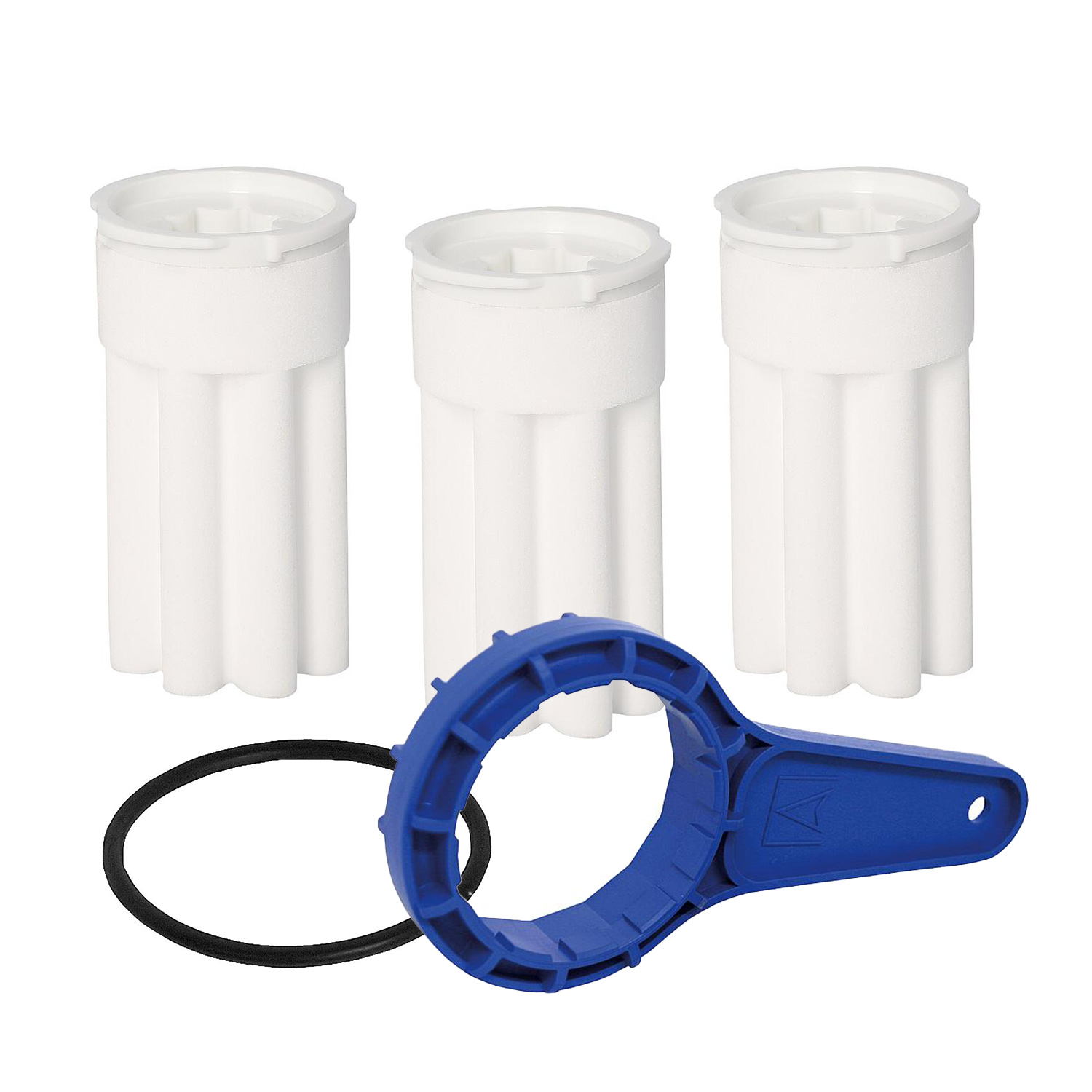 Ölfilterset (3 Stk) 35µm Siku weiß inkl. O-Ring und Kunststoffschlüssel Ölfilterset (3 Stk) 35µm Siku weiß inkl. O-Ring und Kunststoffschlüssel
