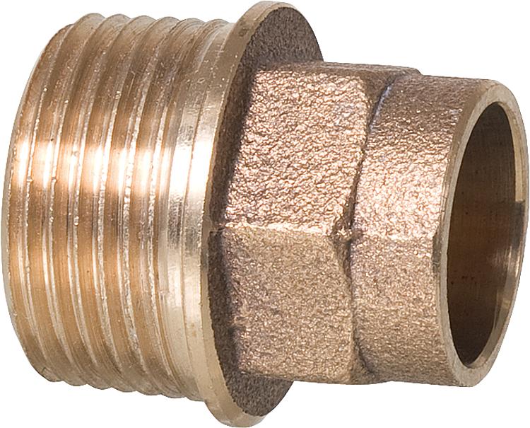 Rotgußlötfitting 4243g Übergangsnippel mit AG, 16mm x 3/8" Rotgußlötfitting 4243g Übergangsnippel mit AG, 16mm x 3/8"