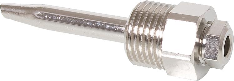 Tauchhülse Messing verchromt für Vorlauffühler/Kesselfühler Anschluss 1/2" AG Tauchhülse Messing verchromt für Vorlauffühler/Kesselfühler Anschluss 1/2" AG
