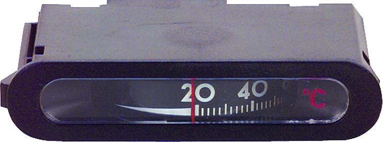 Fernthermometer Typ C/W 1,5m Kapillarrohr, 6,5 mm Rundfühler Flachbauweise, waagrechte Skala Fernthermometer Typ C/W 1,5m Kapillarrohr, 6,5 mm Rundfühler Flachbauweise, waagrechte Skala