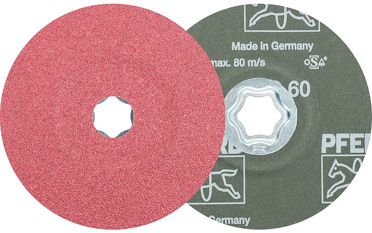 Fiberscheibe Pferd COMBICLICK, Ø 125 mm, Körnung CO60