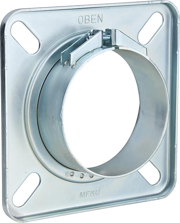 Universal Brennerflansch 80 mm Meku für Ölbrenner Universal Brennerflansch 80 mm Meku für Ölbrenner