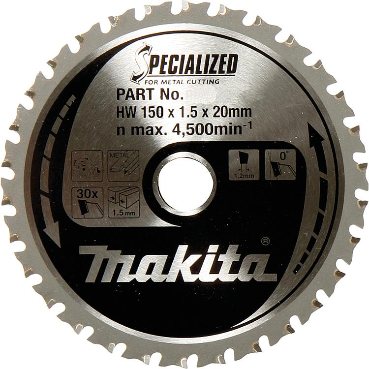Kreissägeblatt MAKITA® Ø 150 x 1,5 x 20 mm, 32 Zähne , für Metall