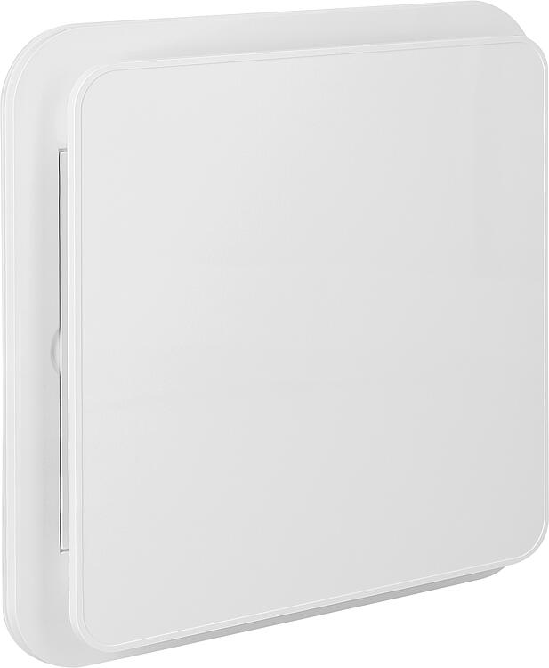 Universal-Tellerventil DN100, Kunstoff weiß, mit Luftlenkeinsätzen Universal-Tellerventil DN100, Kunstoff weiß, mit Luftlenkeinsätzen