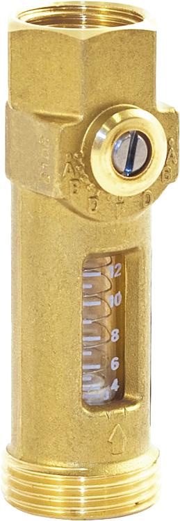 Abgleichventil Tacosetter Inline 100, DN 15 IG 3/4"x1/2", 0,3-1,5l/min, Kvs: 0,2 Abgleichventil Tacosetter Inline 100, DN 15 IG 3/4"x1/2", 0,3-1,5l/min, Kvs: 0,2