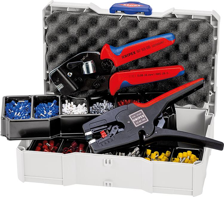 Crimp-Sortiment Knipex für Aderendhülsen 1252-teilig Crimp-Sortiment Knipex für Aderendhülsen 1252-teilig