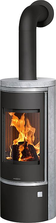 Kaminofen Corso 2.0 Speckstein Korpus Stahl schwarz