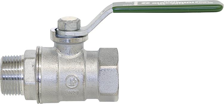 Trinkwasser-Kugelhahn R254DL IG/AG 1 1/2" Messing verchromt / Hebelgriff Trinkwasser-Kugelhahn R254DL IG/AG 1 1/2" Messing verchromt / Hebelgriff
