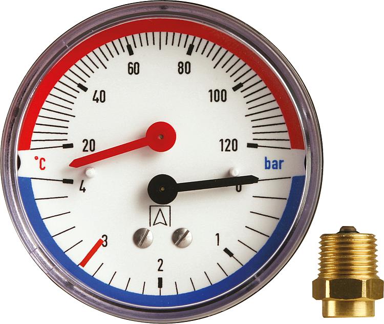 Thermomanometer TM 80 R 1/2", 0-10 bar 
