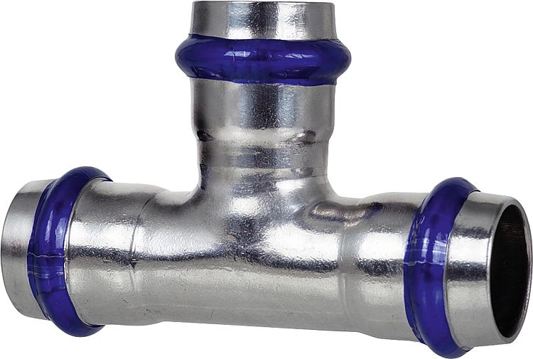 Edelstahl Pressfitting T-Stück 18mm V-Kontur Edelstahl Pressfitting T-Stück 18mm V-Kontur