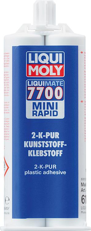 2-K-PUR Kunststoff-Klebstoff LIQUI MOLY Liquimate 7700 mini rapid 50ml Doppelkartusche 2-K-PUR Kunststoff-Klebstoff LIQUI MOLY Liquimate 7700 mini rapid 50ml Doppelkartusche