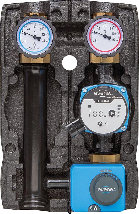 Heizkreisset Easyflow Basic gemischt, DN25 (1"), Pumpe HE-HS 55-25, Motor MM 230 Heizkreisset Easyflow Basic gemischt, DN25 (1"), Pumpe HE-HS 55-25, Motor MM 230