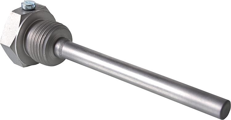 Tauchhülse Edelstahl G 1/2" (1.4571) pmax = 40 bar, Tmax 350  C Länge 150 mm