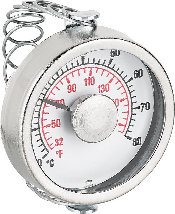 Anlegethermometer 0-80 C mit Befestigungsfeder