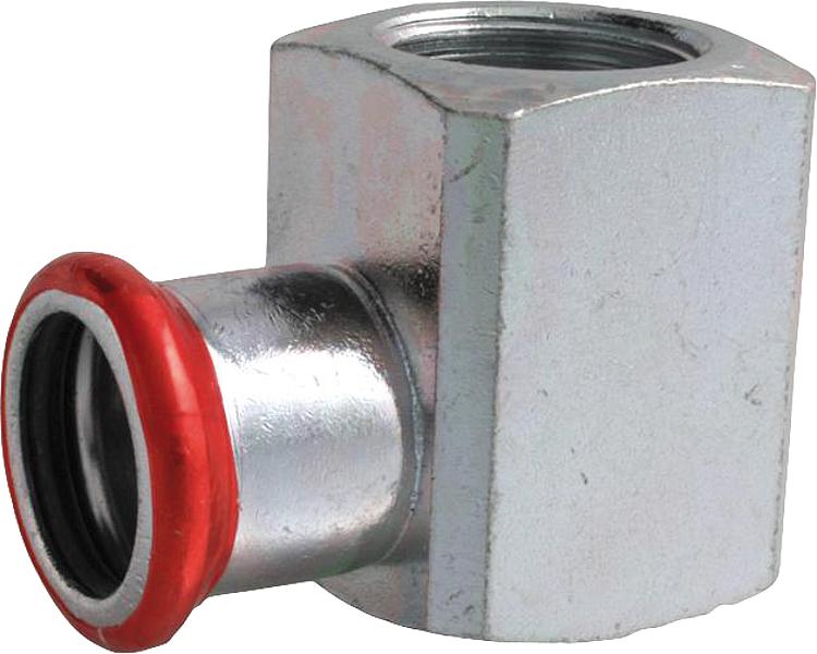 C-Stahl Pressfitting M-Kontur Übergangswinkel 90 mit IG 15mm x1/2'''' C-Stahl Pressfitting M-Kontur Übergangswinkel 90 mit IG 15mm x1/2''''