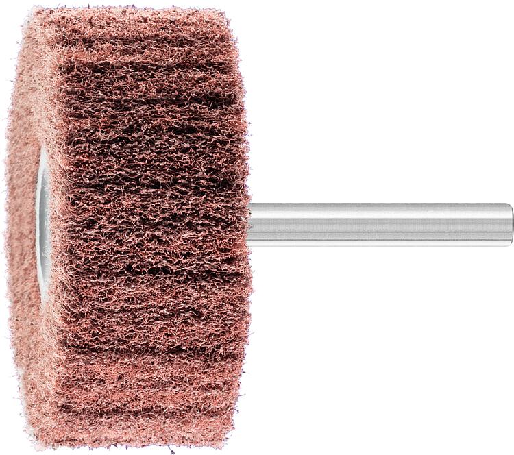 Vliesschleifstift Pferd PNL, Ø 60x25 mm, Schaft-Ø 6 mm, Körnung A 280 Vliesschleifstift Pferd PNL, Ø 60x25 mm, Schaft-Ø 6 mm, Körnung A 280