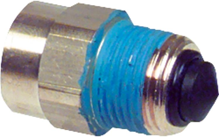 Manometerzubehör Montageventil Muffe 1/4" Zapfen 1/2"