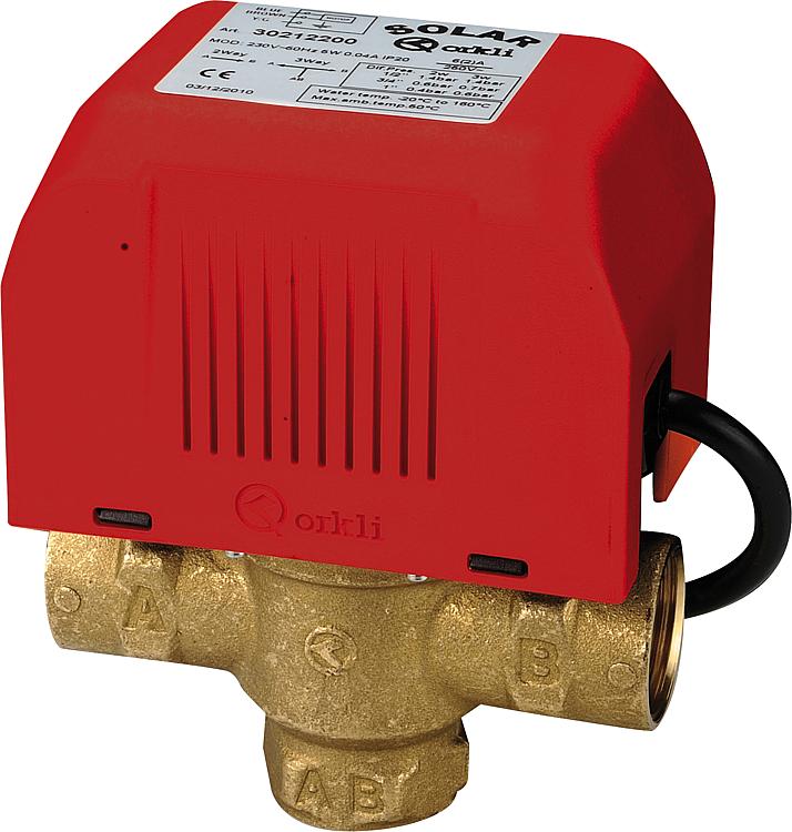 Dreiwege - Zonenventil 1/2" i.i. mit Endschalter kompl. mit Motor 230V Dreiwege - Zonenventil 1/2" i.i. mit Endschalter kompl. mit Motor 230V