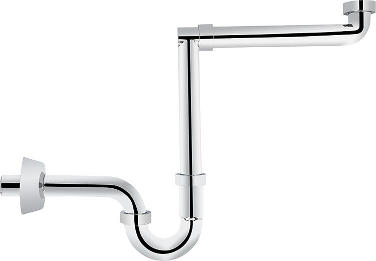 Waschtisch-Raumsparsiphon DN32(1 1/4")x32mm, Kunststoff verchromt Waschtisch-Raumsparsiphon DN32(1 1/4")x32mm, Kunststoff verchromt