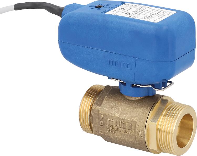 Elektrokugelhahn MUT TMO XL 2-Wege, SPST Ansteuerung 230 V, DN 32(11/4") AG