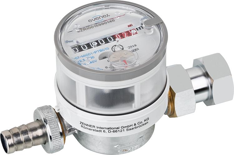 Zapfhahnzähler Q3=2,5 (QN1,5m /h) DN20 (3/4"),Baul. 110 mm inkl. 9,30 Euro Begla Zapfhahnzähler Q3=2,5 (QN1,5m /h) DN20 (3/4"),Baul. 110 mm inkl. 9,30 Euro Begla