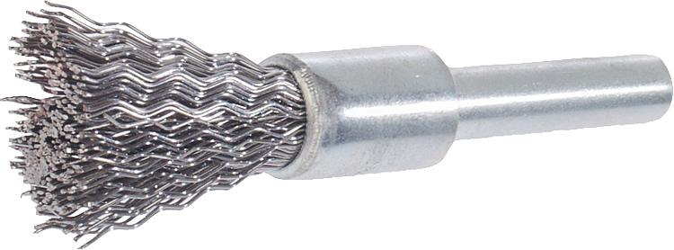 Pinselbürste Ø 17 mm mit 6 mm Schaft, Stahldraht 0,3 mm