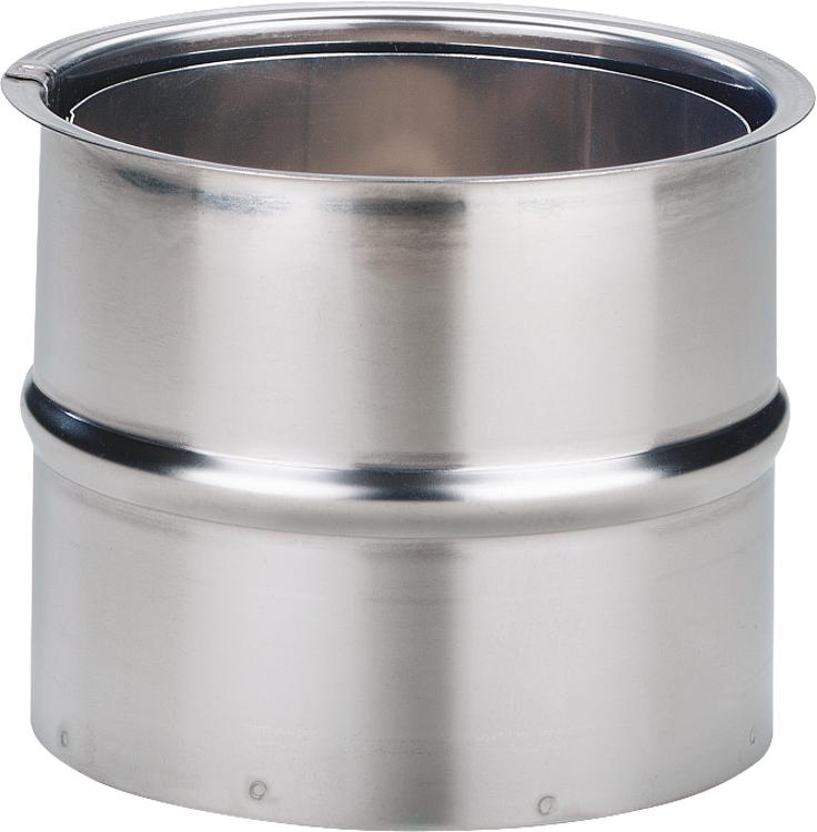 Edelstahl-Wandfutter doppelt  ø 130 mm - VPE = 2 Stück Edelstahl-Wandfutter doppelt  ø 130 mm - VPE = 2 Stück