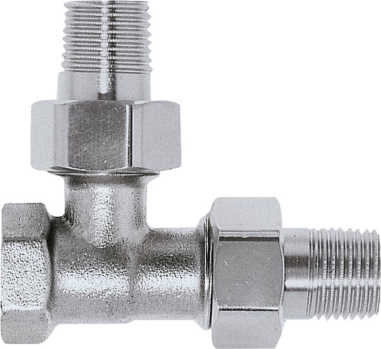 Dreiwege Ventilunterteil Schraubnippel DN 15 (1/2'''') 15 (1/2'''') Messing vern Dreiwege Ventilunterteil Schraubnippel DN 15 (1/2'''') 15 (1/2'''') Messing vern