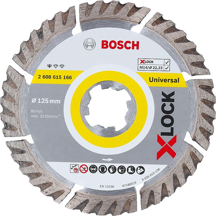Trennscheibe BOSCH® Diamant Standard for Universal mit X - Lock Aufnahme Ø 125 mm Trennscheibe BOSCH® Diamant Standard for Universal mit X - Lock Aufnahme Ø 125 mm