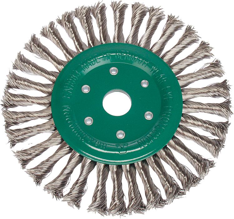Zopfrundbürste Ø 125x14 mm Stahldraht rostfrei 0,5 mm Zopfrundbürste Ø 125x14 mm Stahldraht rostfrei 0,5 mm