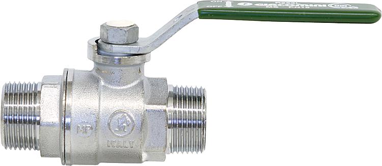 Trinkwasser-Kugelhahn R253DL AG/AG 1 1/4" Messing verchromt / Hebelgriff Trinkwasser-Kugelhahn R253DL AG/AG 1 1/4" Messing verchromt / Hebelgriff