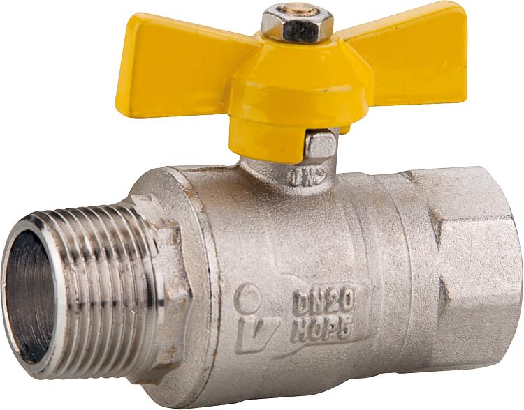 Gas-Kugelhähne DVGW-gepr. mit Flügelgriff 1" IGxAG Gas-Kugelhähne DVGW-gepr. mit Flügelgriff 1" IGxAG