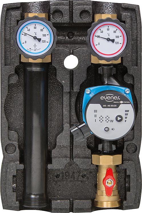 Heizkreisset Easyflow Basic ungemischt,DN25 (1"), Pumpe HE-HS 55-25 Heizkreisset Easyflow Basic ungemischt,DN25 (1"), Pumpe HE-HS 55-25