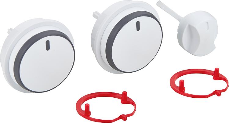 Knopf, weiß, Set a 3 Stück Vaillant 0020037662