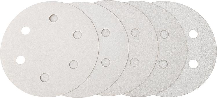 Klett-Schleifpapier-Set Eibenstock P80/100/120/150/180 je 5 Stück 6-fach gelocht Ø 225mm