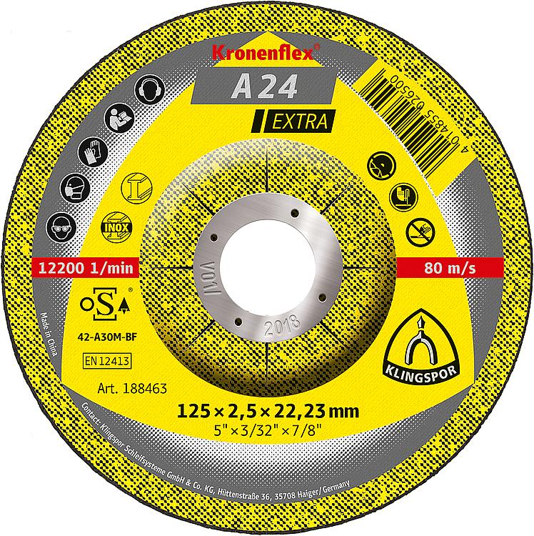 Trennscheibe KLINGSPOR gekröpft 125x2,5x22,23mm Trennscheibe KLINGSPOR gekröpft 125x2,5x22,23mm