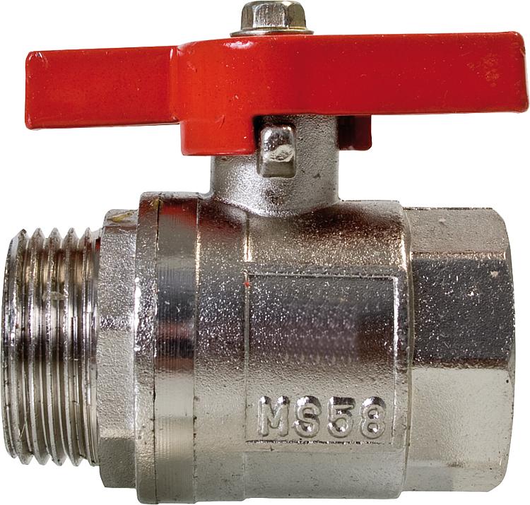 Kugelhahn 1" Innen- x 1" Außengewinde flachdichtend Kugelhahn 1" Innen- x 1" Außengewinde flachdichtend
