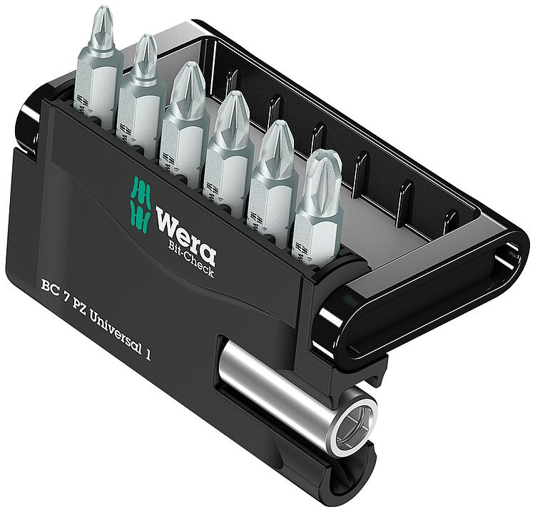 Bitset WERA Bit-Check Universal 1 7-teilig PZ mit Universalhalter