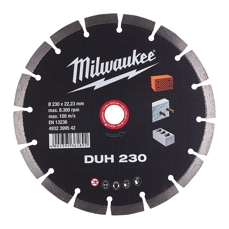 Diamanttrennscheibe Milwaukee  DUH, Ø 230 x 22,23 x 2,6 mm